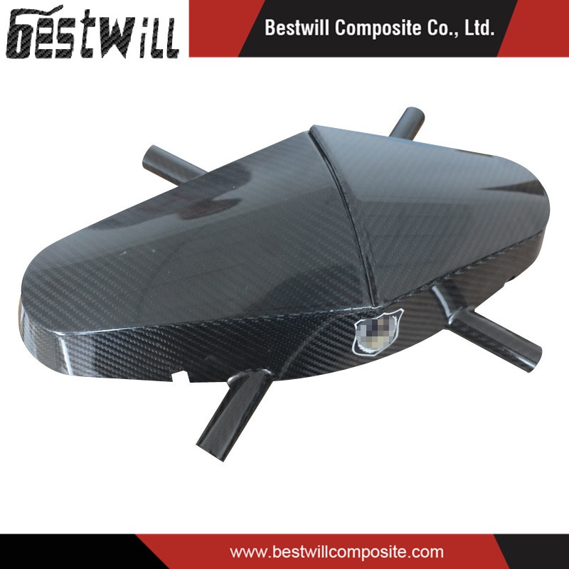 Shell drone  leve de fibra de carbono 3k 